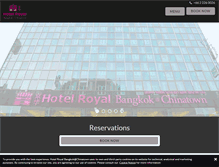 Tablet Screenshot of hotelroyalbangkok.com